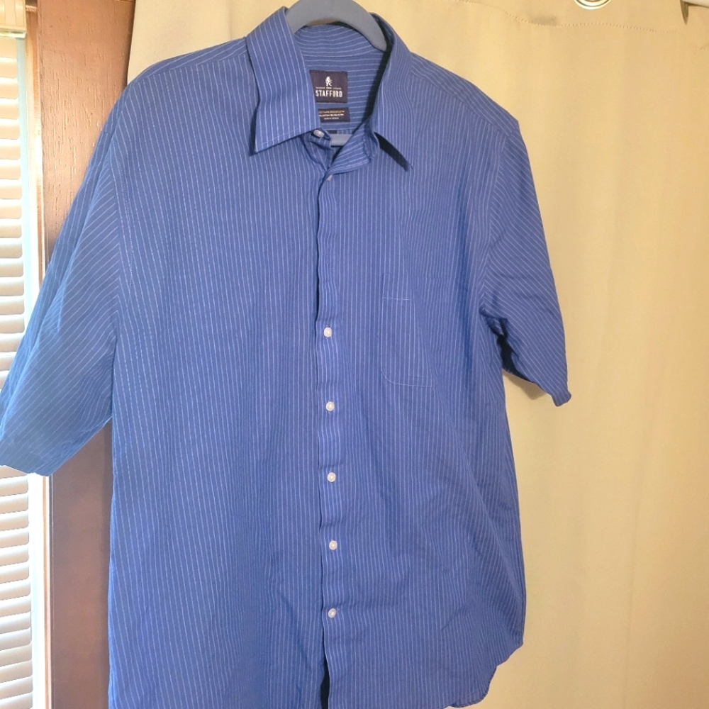 Stafford Mens regular fit 17 short sleeved